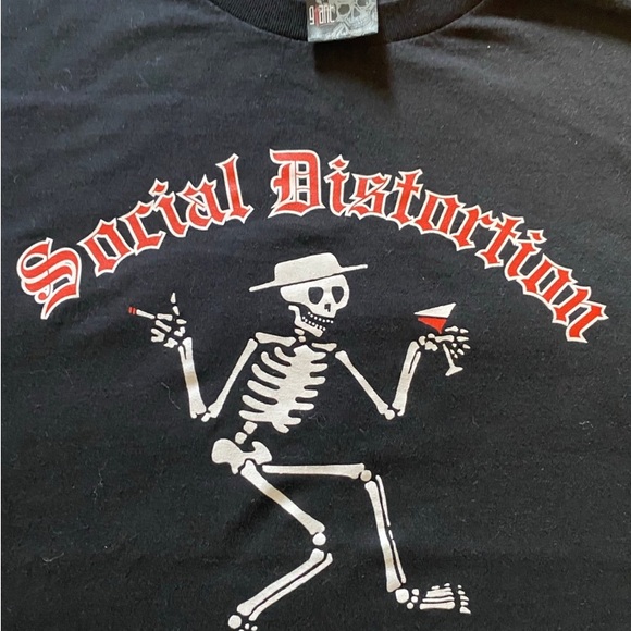 SOCIAL DISTORTION Original Vintage t-shirt Black Giant label Mike Ness 3XL - Picture 6 of 6